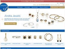 Tablet Screenshot of andrajewels.com